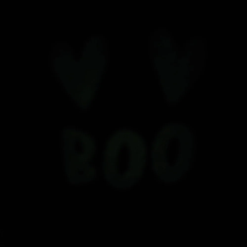 The Childrens Place Black Glow in the Dark Boo‎ Ghost Halloween Shirt